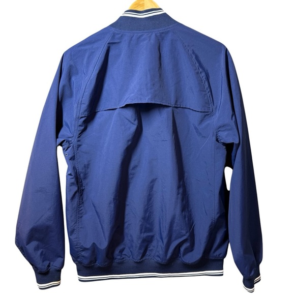 Lands End Windbreaker Jacket Mens M Navy Blue
Front Zip Basball Style TJ-9228 - Picture 5 of 12